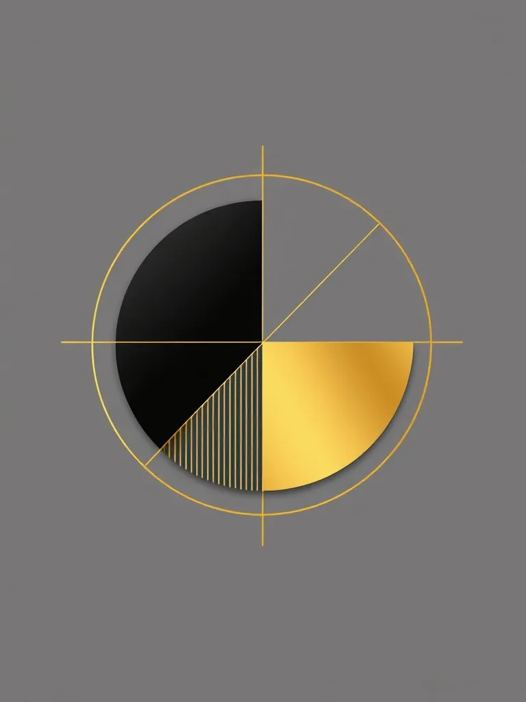 Minimalist abstract representation of data segmentation usin